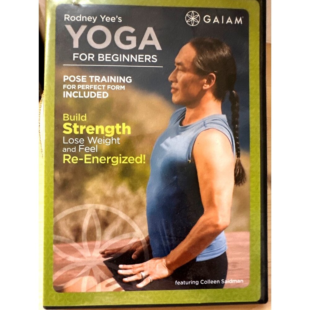 DVD Rodney Yees Yoga For Beginners 80 Min Workout Strength Re-Energized